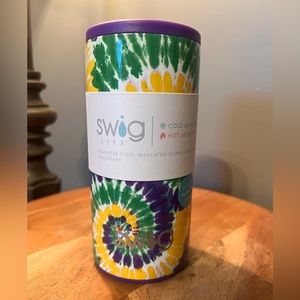 NWT Swig Mardi Gras Skinny Can Cooler